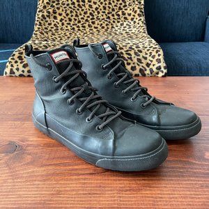 Hunter + Target Lace Up Rain Boots - Black - Men’s